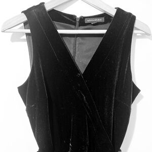 Velvet black jumpsuit